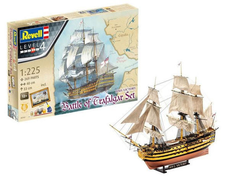  Revell 1/225 HMS Victory Battle of Trafalgar Gift Set 