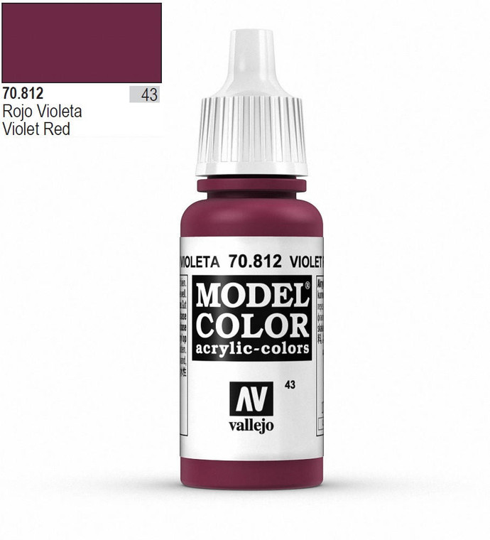  Vallejo Model Color 812 17ml Violet-Red Matt Acrylic 