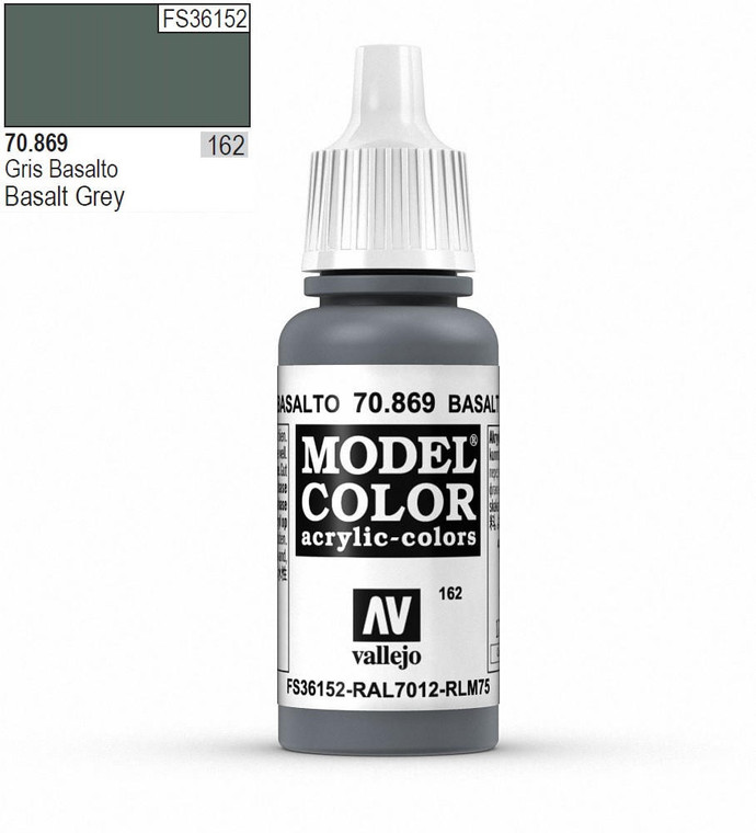  Vallejo Model Color 869 17ml Basalt Grey Matt Acrylic 