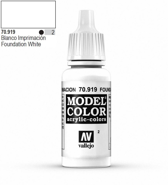  Vallejo Model Color 919 17ml Cold White Matt Acrylic 