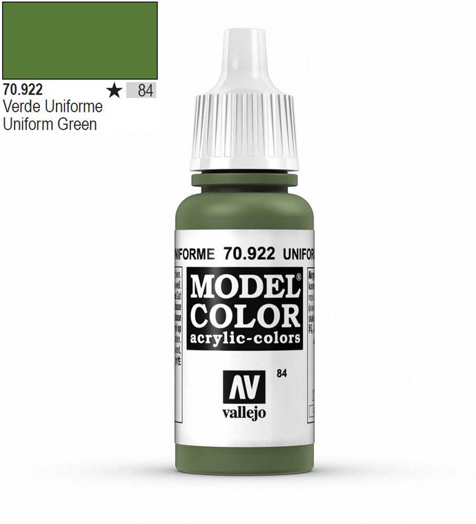  Vallejo Model Color 922 17ml US Uniform Matt Acrylic Paint 
