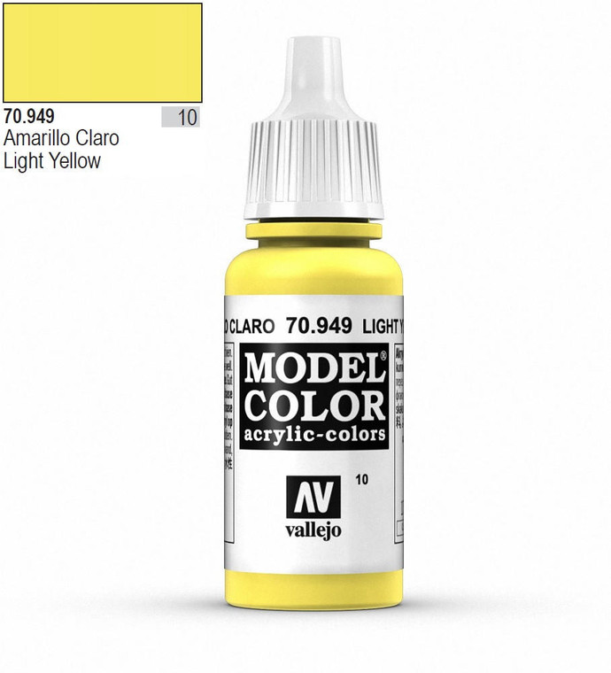 Vallejo Model Color 949 17ml Light Yellow Matt Acrylic 