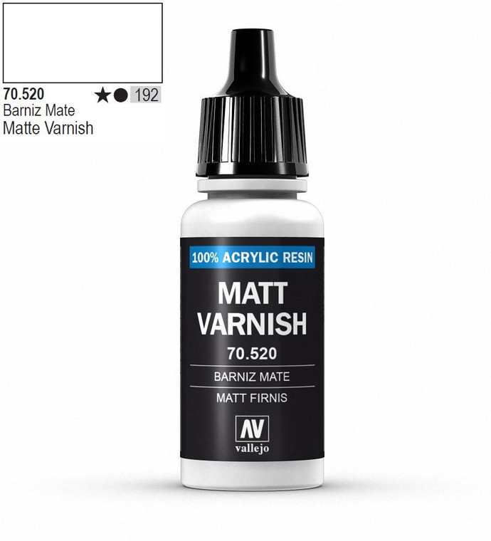  Vallejo Model Color 520 17ml Matt Varnish 