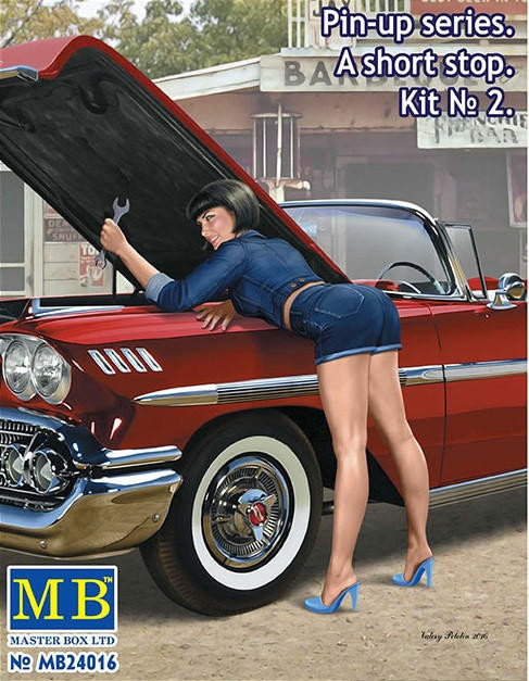  Master Box 1/24 Pin-Up Series A Short Stop Kit 2 