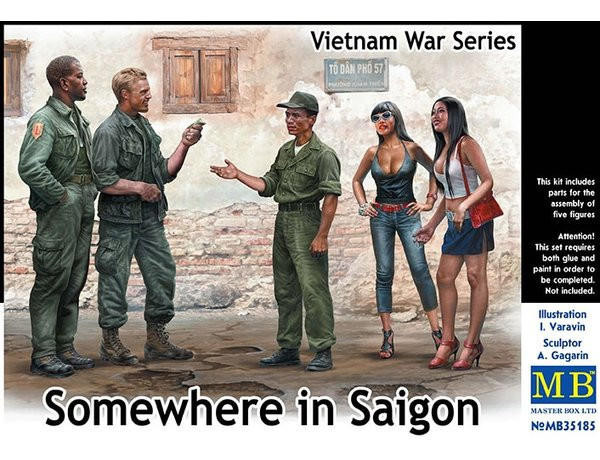  Master Box 1/35 Somewhere In Saigon Model Kit 