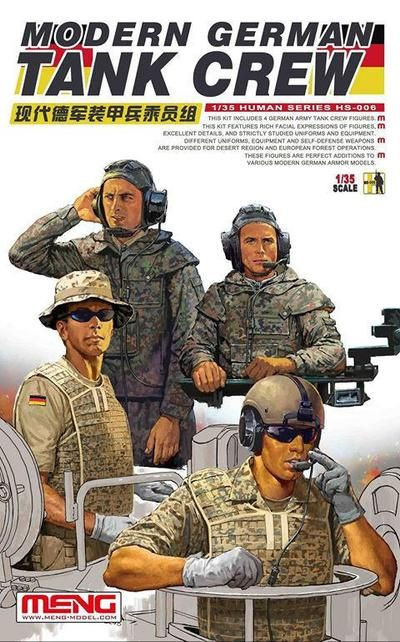  Meng Models 1/35 Modern German Tank Crew Model Kit 