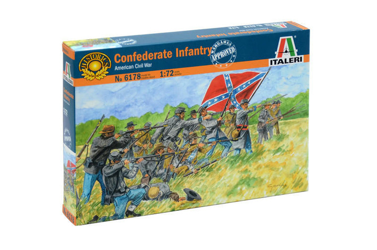  Italeri 1/72 Confederate Infantry Model Figures 