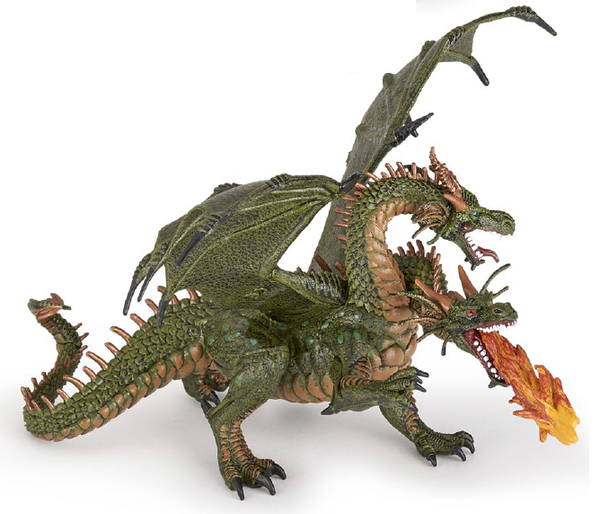  Papo Toys Two headed Dragon 