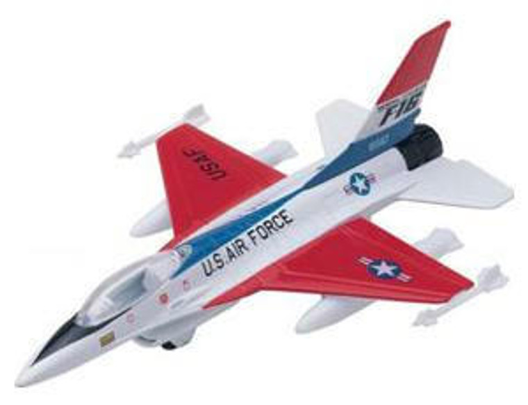  Motor Max Sky Wings F16 Falcon Diecast Aircraft Model 