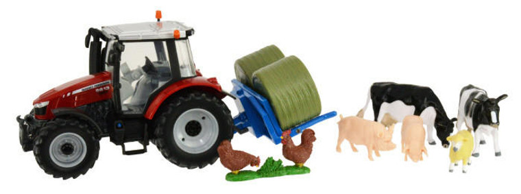  Britains 1/32 Massey Ferguson Tractor Playset 