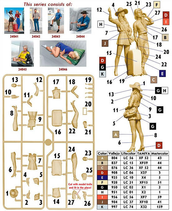  Master Box 1/24 Erica and Kery Model Kit 