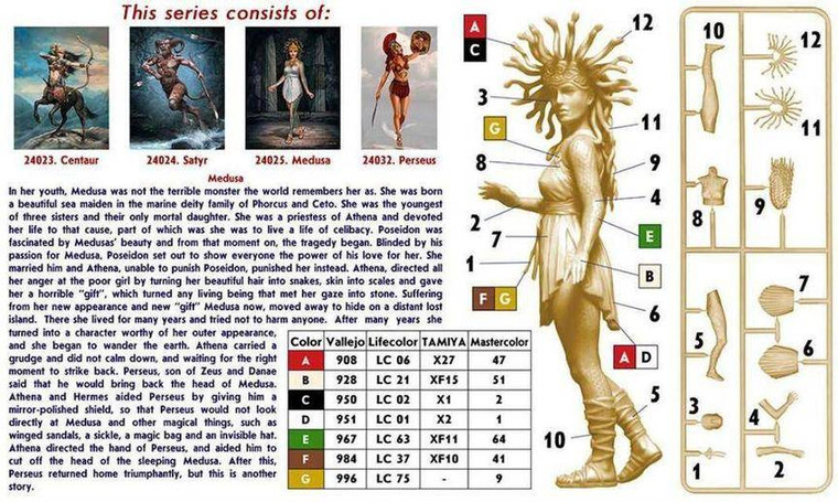  Master Box 1/24 Medusa Model Kit 