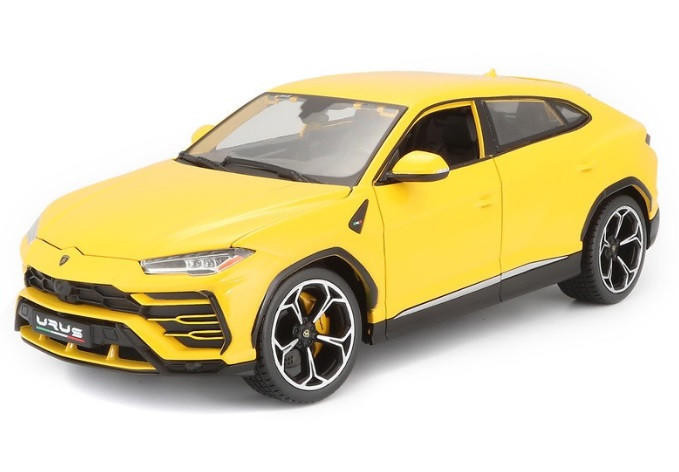  Burago 1/18 Lamborghini Urus Yellow Diecast Model 