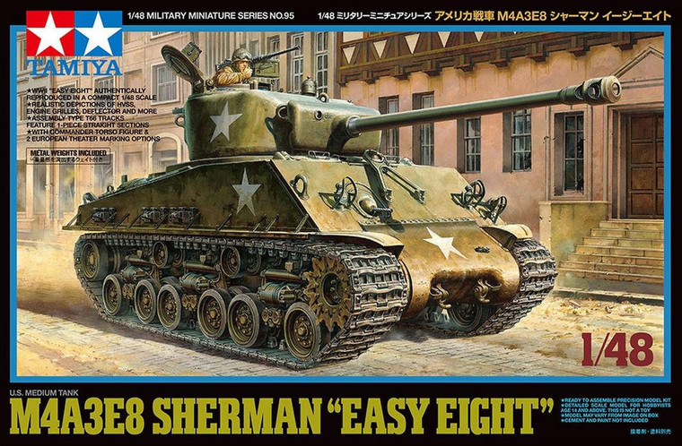  Tamiya 1/48 M4A3E8 Sherman Easy 8 