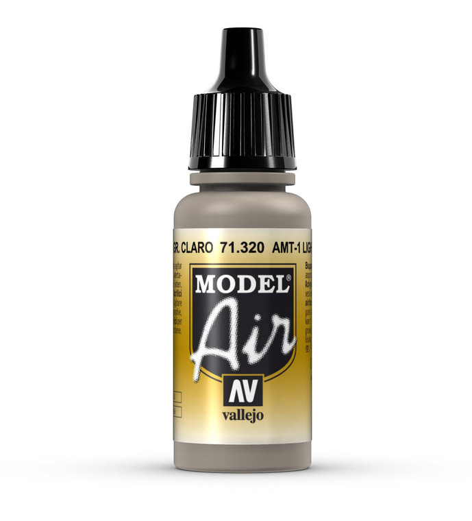  Vallejo Model Air 320 17ml AMT-1 Light Grey Brown Matt Acrylic 
