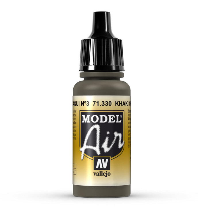  Vallejo Model Air 330 17ml Khaki Green Num.3 Matt Acrylic 