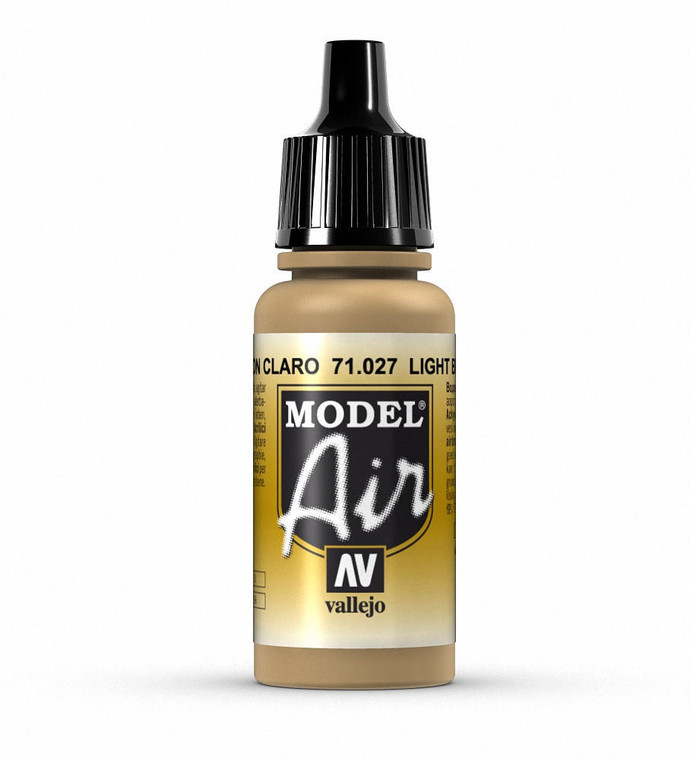  Vallejo Model Air 027 17ml Light Brown Matt Acrylic 