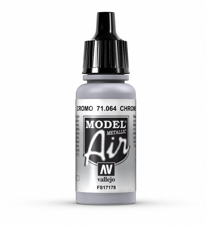  Vallejo Model Air 064 17ml Chrome Metallic Acrylic 