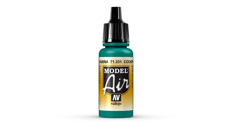  Vallejo Model Air 331 17ml Cockpit Emerald Green Faded Matt Acrylic 