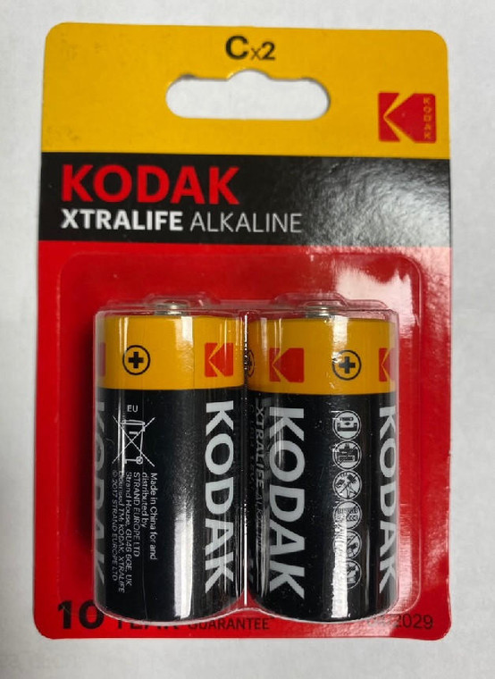  Kodak Alkaline Pack 2 C Batteries 