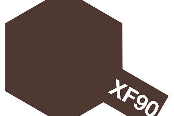  Tamiya Mini XF-90 Flat Red Brown 2 10ml Acrylic Paint 