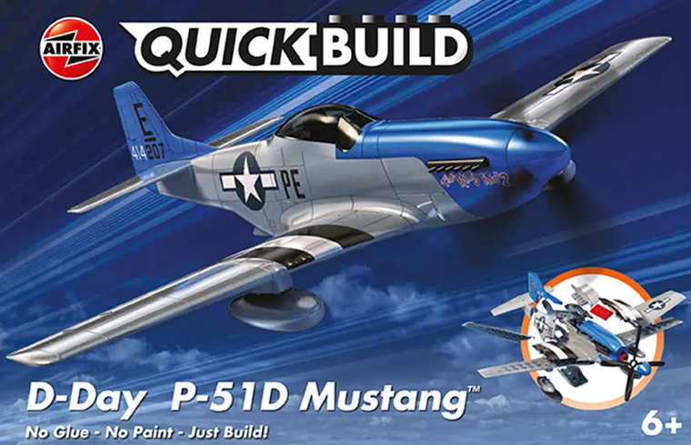  Airfix Quick Build D-Day Mustang P-51D 