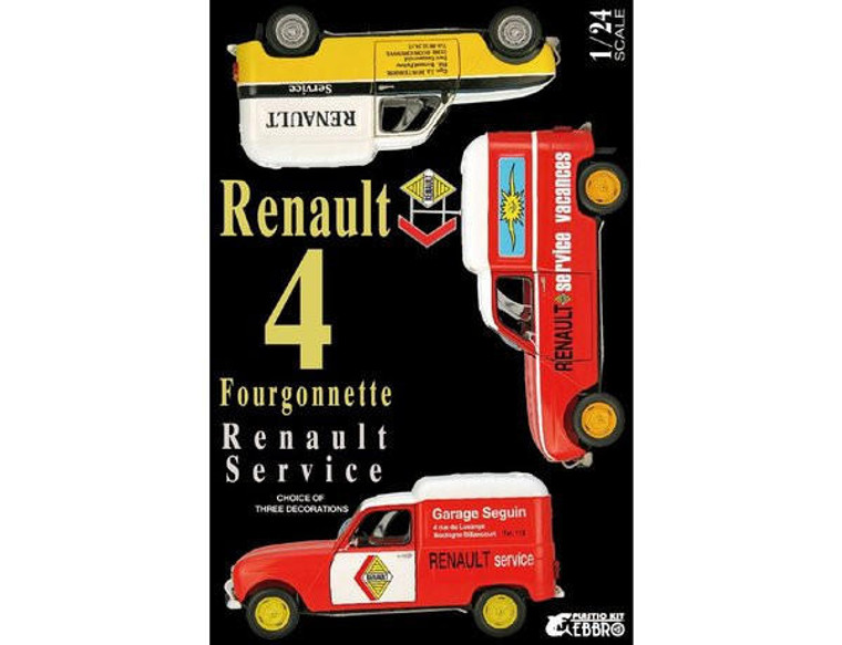  Ebbro 1/24 Renault 4 Fourgonnette Service Car Model Kit 