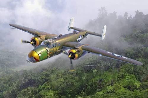  Academy 1/48 NAA B-25D Mitchell USAAF Pacific Theatre 