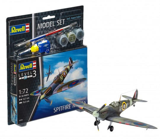  Revell 1/72 Supermarine Spitfire Mk.IIa Starter Set 