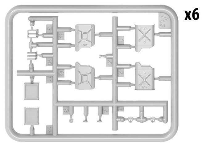  MiniArt 1/35 Allies Jerry Cans Set WWII Model Kit 