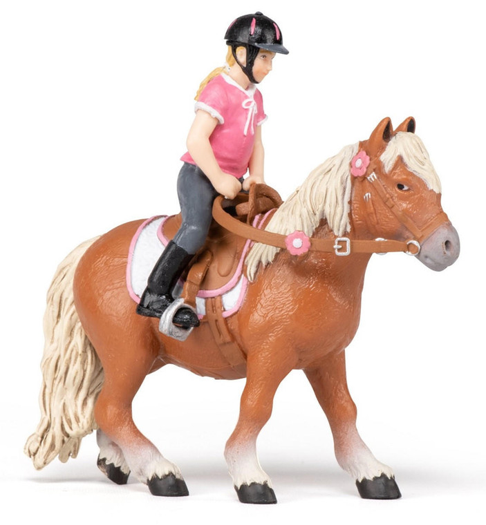  Papo Toys Shetland Pony With Saddle 