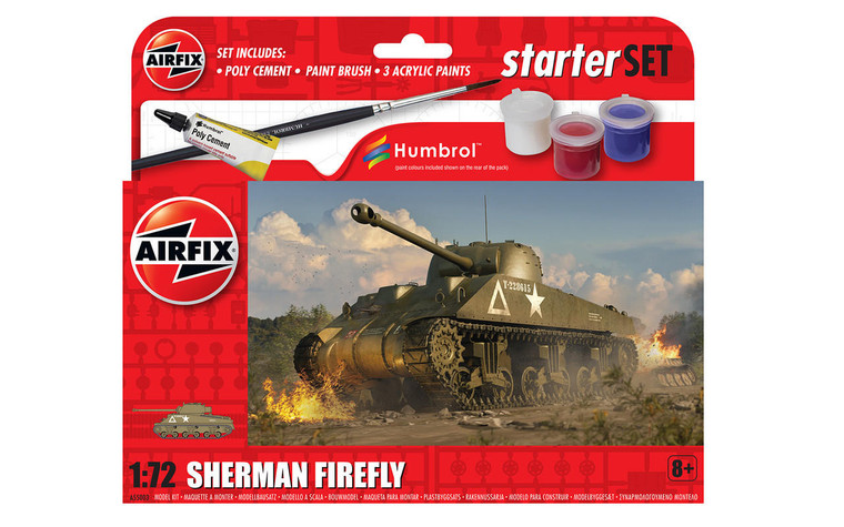  Airfix 1/72 Beginners Set Sherman Firefly 