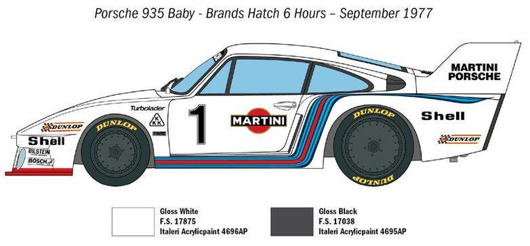  Italeri 1/24 Porsche 935 Baby 