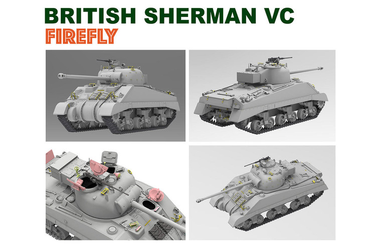  Rye Field Models 1/35 Sherman VC Firefly Model Kit 