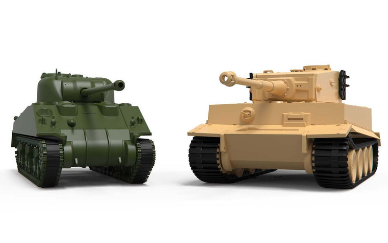  Airfix 1/72 Classic Conflict Tiger I vs Sherman Firefly Gift Set 