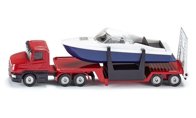  Siku Low Loader with Boat 