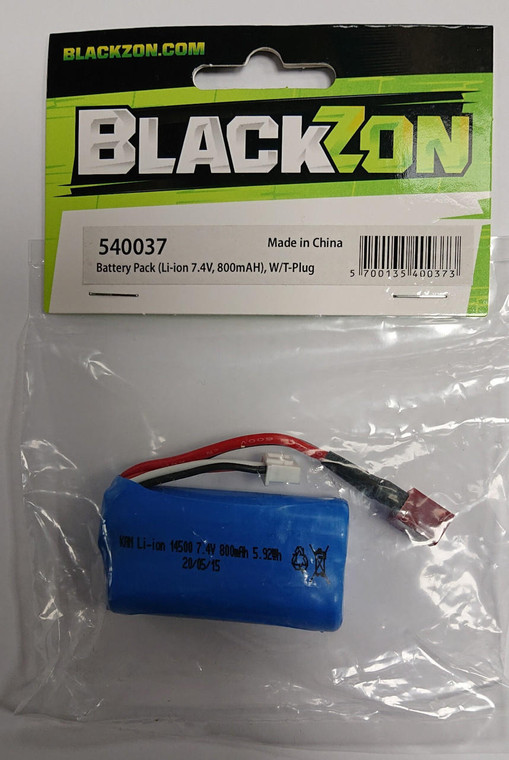 BlackZon Li-Ion 7.4v 800mah Battery for Slayer/Slyder Monster Truck 