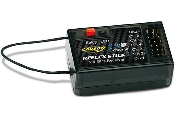  Carson 6 Channel 2.4Ghz Receiver for 6ch Reflex Stick 