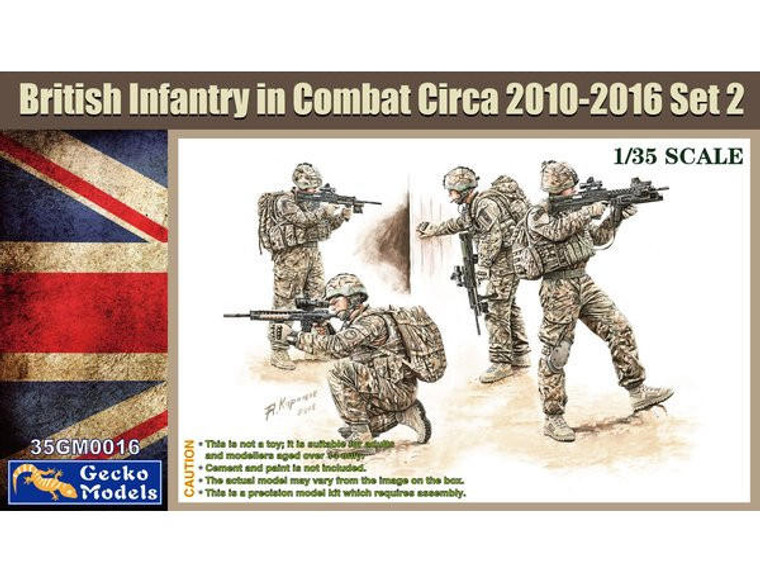  Gecko Models 1/35 British Infantry In Combat Circa ‪2010-2016 Set 2 Model Kit 