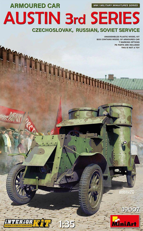  MiniArt 1/35 Austin Armoured Car 3rd Series Soviet Service Model Kit 