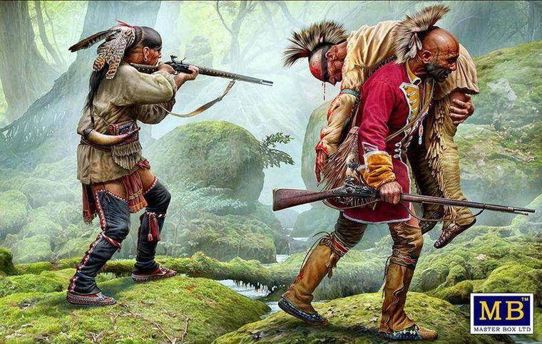  Master Box 1/35 Wounded Brother Indian Wars Series Model Kit 