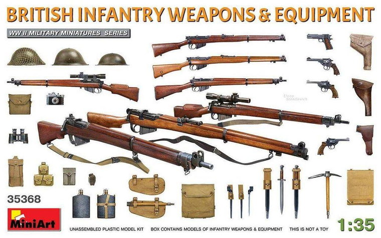  MiniArt 1/35 British Infantry Weapons & Equipment Model Kit 