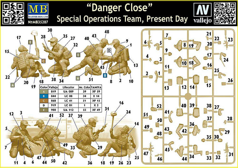  Master Box 1/35 Danger Close Special Operations Team Model Kit 