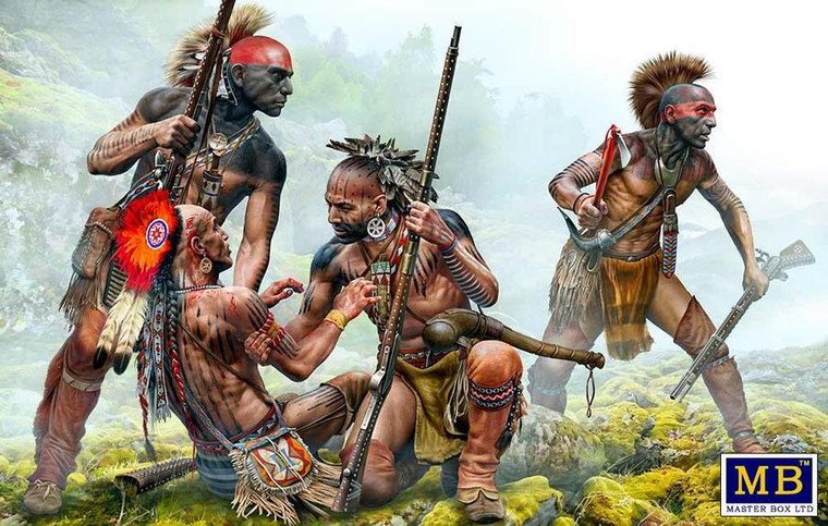  Master Box 1/35 Protective Circle Indian Wars Model Kit 