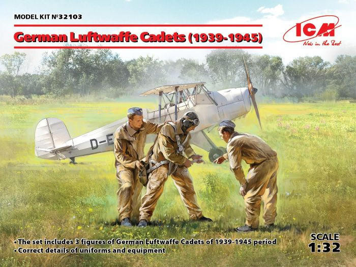 Icm ICM 1/32 German Luftwaffe Cadets 1939-1945 Model Kit 