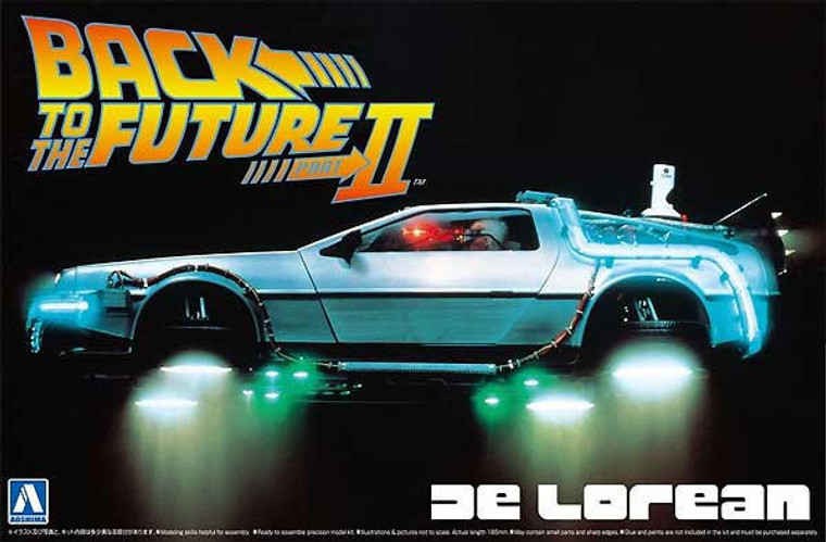  Aoshima  1/24 Back to the Future II DeLorean Model Kit 