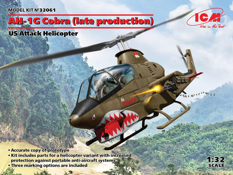 Icm ICM 1/32 Bell AH-1G Cobra Late Model Kit 