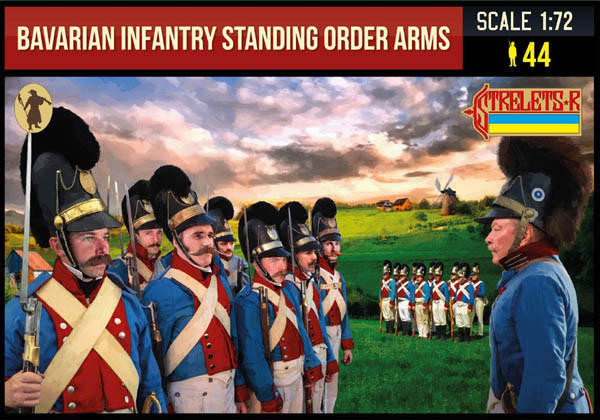  Strelets 1/72 Bavarian Infantry Standing Order Arms Model Figures 
