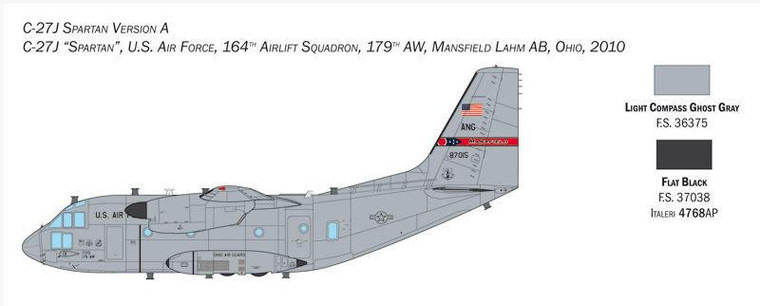  Italeri 1/72 Alenia C-27J Spartan / G.222 