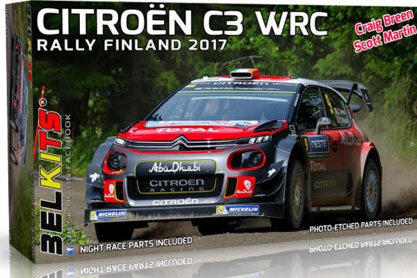  Belkits 1/24 Citroen C3 WRC Finland Rally 2017 C.Breen 